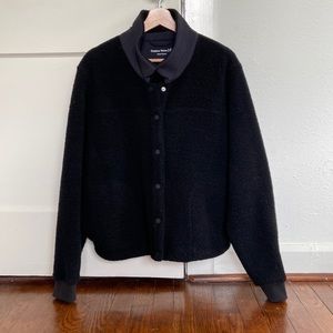 Outdoor Voices Women’s Black MegaFleece Bomber Jacket, Like New